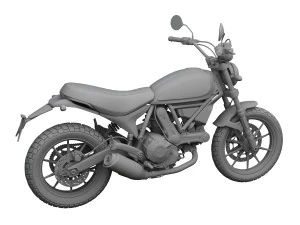 ducati scrambler sixty2 2016 3D Model