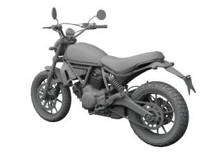 ducati scrambler sixty2 2016 3D Model