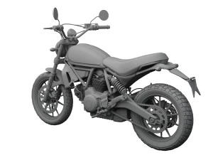 ducati scrambler sixty2 2016 3D Model