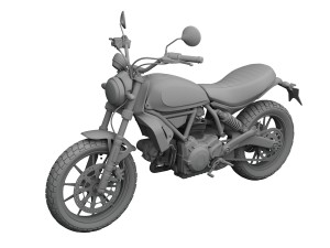 ducati scrambler sixty2 2016 3D Model