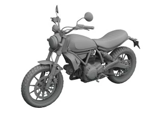ducati scrambler sixty2 2016 3D Model