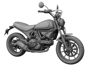 ducati scrambler sixty2 2016 3D Model