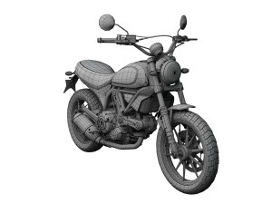 ducati scrambler sixty2 2016 3D Model