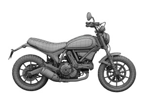 ducati scrambler sixty2 2016 3D Model