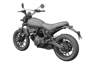 ducati scrambler sixty2 2016 3D Model
