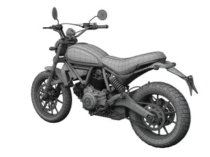 ducati scrambler sixty2 2016 3D Model