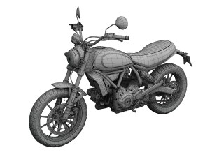 ducati scrambler sixty2 2016 3D Model