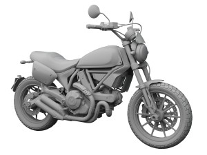 ducati scrambler flat track pro 2016 3D-Modell