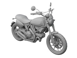 ducati scrambler flat track pro 2016 3D-Modell