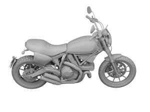 ducati scrambler flat track pro 2016 3D-Modell