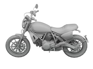 ducati scrambler flat track pro 2016 3D-Modell