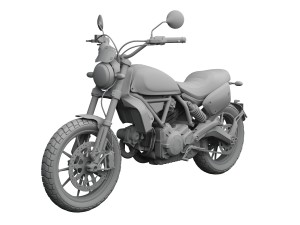 ducati scrambler flat track pro 2016 3D-Modell