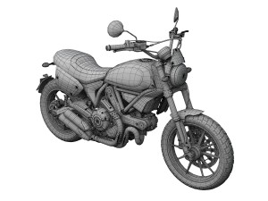 ducati scrambler flat track pro 2016 3D-Modell