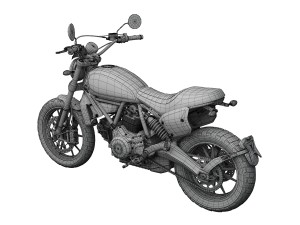 ducati scrambler flat track pro 2016 3D-Modell