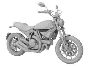 ducati scrambler full throttle 2016 3D Model
