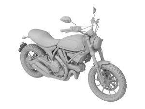 ducati scrambler full throttle 2016 3D in 3DExport