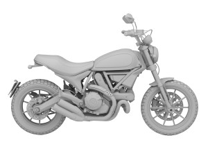 ducati scrambler full throttle 2016 3Dモデル