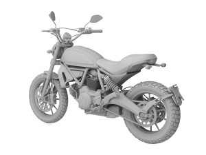 ducati scrambler full throttle 2016 3Dモデル