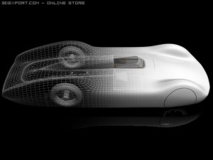 auto union type c streamline 3D Model