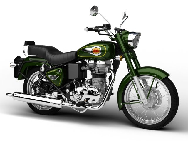 royal enfield bullet 500 2016 3D Model in Motosiklet 3DExport