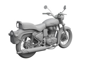 royal enfield bullet 500 2016 Model 3D