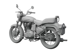 royal enfield bullet 500 2016 Model 3D