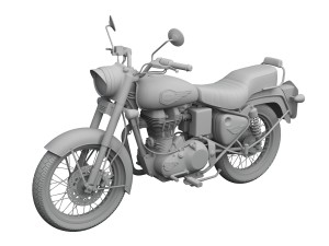 royal enfield bullet 500 2016 Model 3D