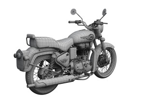 royal enfield bullet 500 2016 Model 3D
