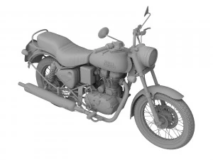 royal enfield bullet electra 2016 3D Model