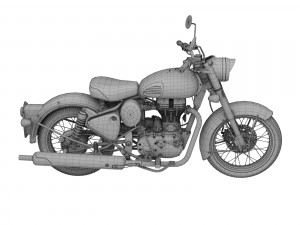 royal enfield classic 500 2016 Model 3D
