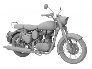 royal enfield classic chrome 2016 3D Model