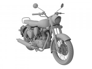 royal enfield classic chrome 2016 3D Модель