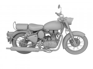 royal enfield classic chrome 2016 3D Модель