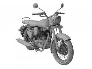 royal enfield classic chrome 2016 3D Модель