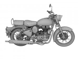 royal enfield classic chrome 2016 3D Модель