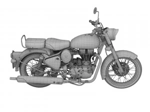 royal enfield classic chrome 2016 3D Model