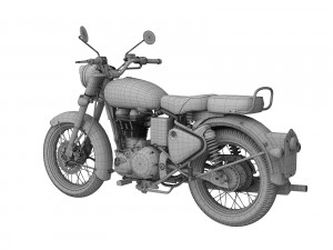 royal enfield classic chrome 2016 3D Модель