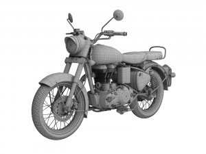 royal enfield classic chrome 2016 3D Модель