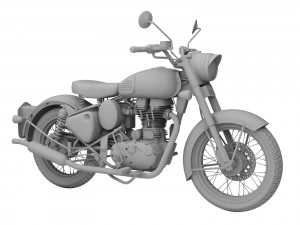 royal enfield classic squadron blue 2016 3Dモデル