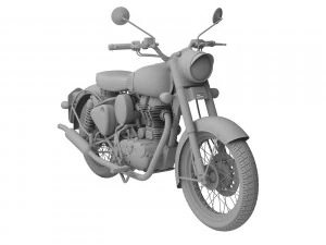 royal enfield classic squadron blue 2016 3D Model