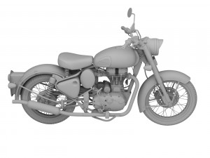 royal enfield classic squadron blue 2016 3Dモデル