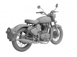 royal enfield classic squadron blue 2016 3Dモデル