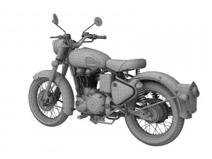royal enfield classic squadron blue 2016 3Dモデル