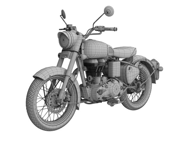 royal enfield classic desert storm 2016 3D in 3DExport