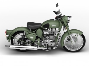 royal enfield classic battle green 2016 Modelo 3D