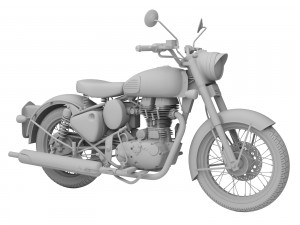 royal enfield classic battle green 2016 Modelo 3D