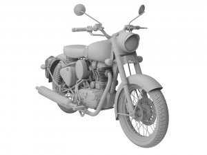 royal enfield classic battle green 2016 Modelo 3D
