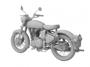 royal enfield classic battle green 2016 Modelo 3D