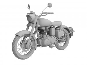 royal enfield classic battle green 2016 Modelo 3D