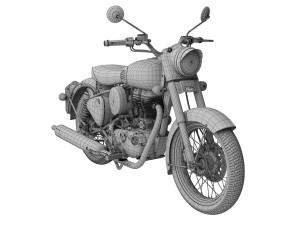 royal enfield classic battle green 2016 Modelo 3D
